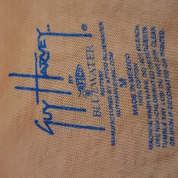 Guy Harvey Men's Peach Fishing T-Shirt - Picture 4 of 4